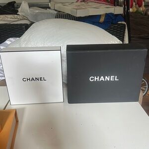 CHANEL Elegant Black and White Boxes